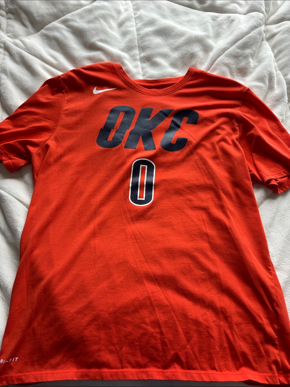 Nike NBA Men’s OKC Thunder Orange Short Sleeve Team Tee